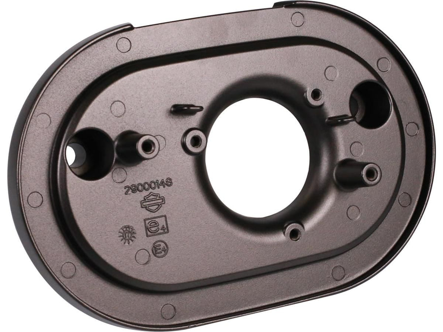Harley Davidson - oval air filter box base plate black