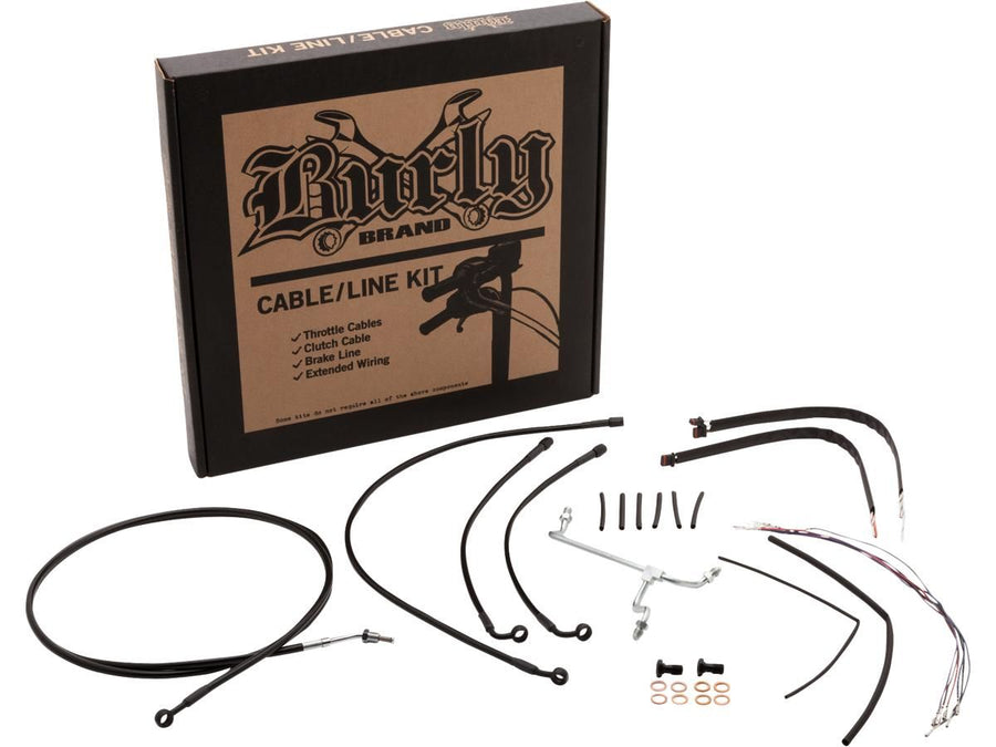 Harley Davidson Touring [2017-2020]-13 "excavator bar cable set black vinyl