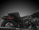 Harley Davidson FLSL [2018-2021]-kick-flip seat folded seam of black vinyl-6