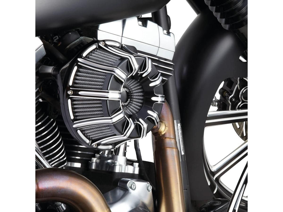 Harley Davidson Softail [2018-2024]-10-gauge inverted Series air filter black