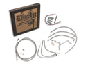 Harley Davidson FLHTC [2000-2002]-13 "excavator bar cable set stainless steel clear-1