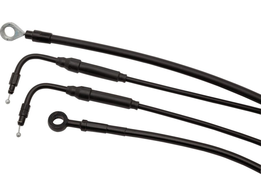 Harley Davidson FLHTC [2000-2002]-13 "excavator bar cable set stainless steel clear