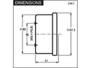 Harley Davidson Sportster [1986-2013]-Velona-W Tachometer, speed scale:-9