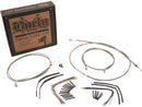 Harley Davidson FLDE [2018-2020]-14 "Gorilla bar cable set made of stainless steel-1