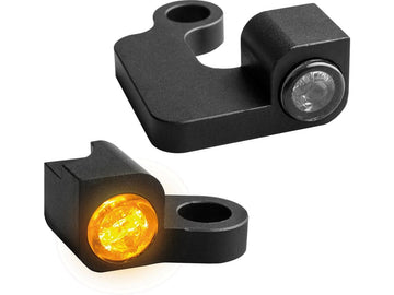 Harley Davidson Sportster [2004-2013]-Nano Series Led Blinker Black Anodized - 0