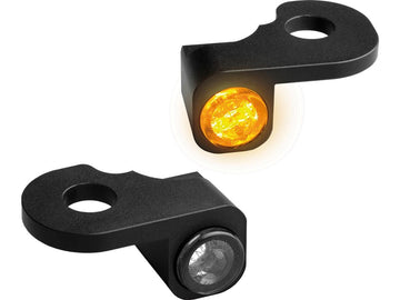 Harley Davidson Touring [2014-2020]-Nano series Led Blinker Black Anodized - 0
