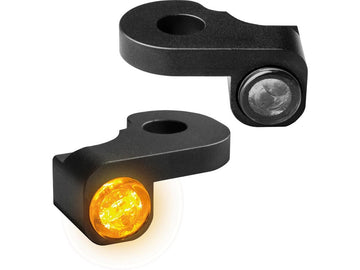Harley Davidson Fxdls [2016-2017]-Nano series Led Blinker Black Anodized Smoking glass - 0