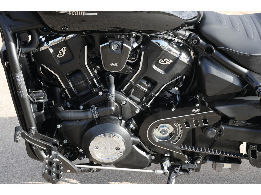 Harley Davidson Indian Scout [2025-2025]-Page cladding V black anodized