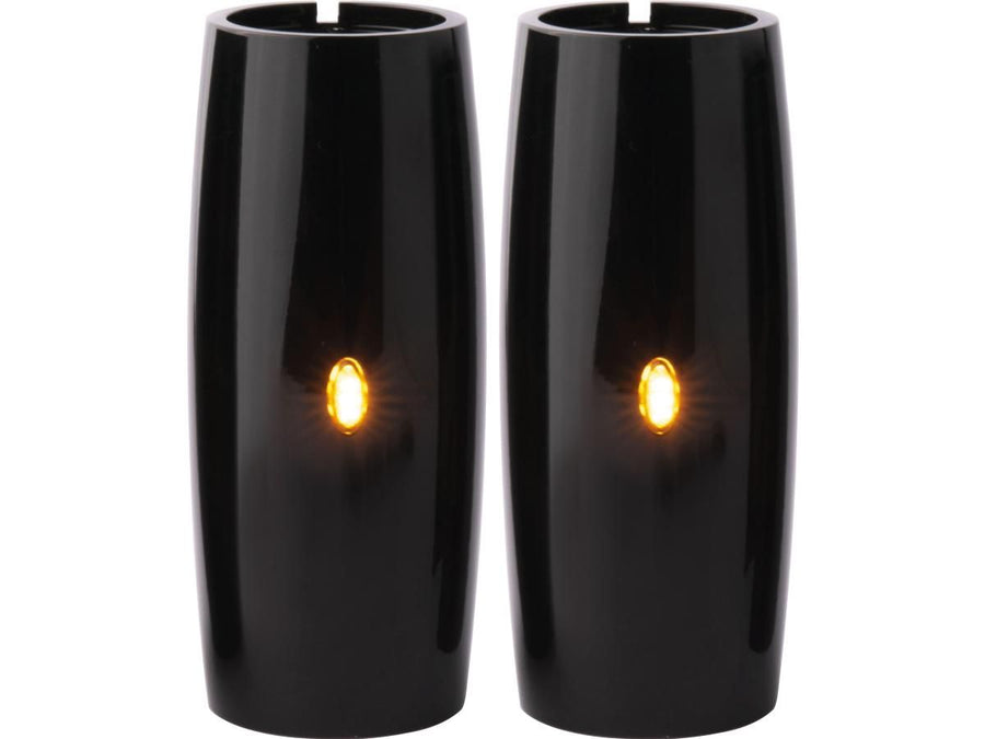 Harley Davidson Dyna [2006-2017]-Athene fork tube covers at the top with integrated