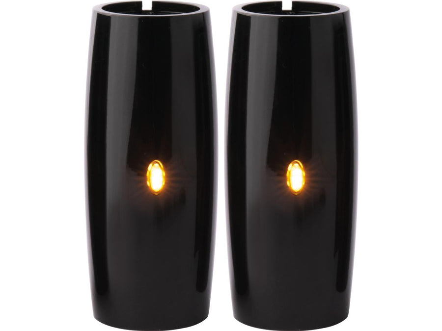 Harley Davidson Dyna [2006-2017]-Athene fork tube covers at the top with integrated