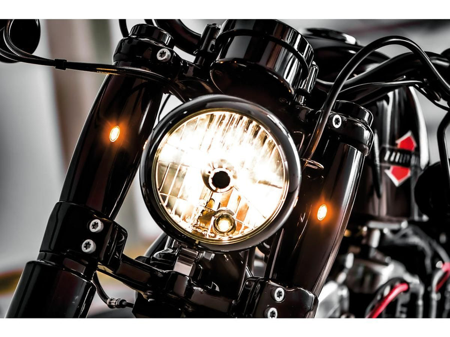 Harley Davidson Sportster [2004-2020]-Athene fork tube covers at the top
