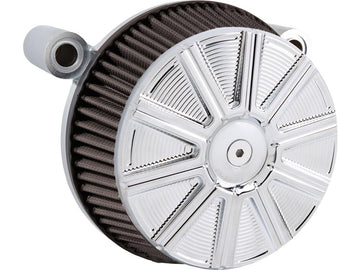 Harley Davidson-10-Gauge Big Sucker Stage 1 Air Filter cover Chrome