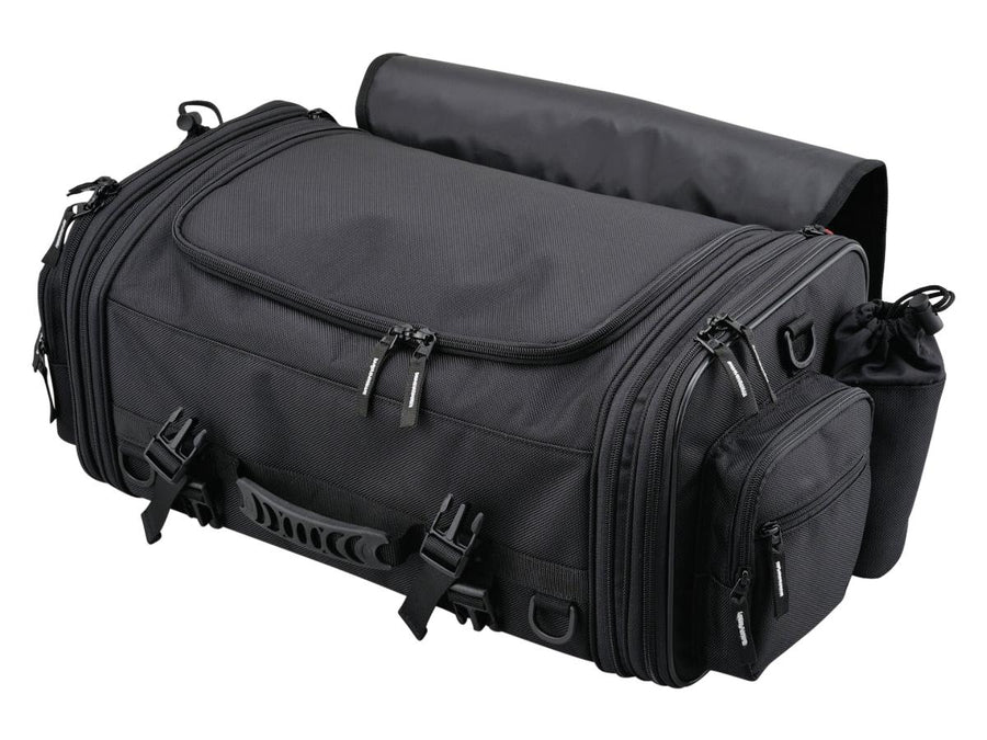 Harley Davidson - expandable seat pocket with variable volume of 33 - 42 l black