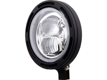 Harley Davidson-Frame-R2 Type 7 LED 5 3/4 "headlights installed black LED below