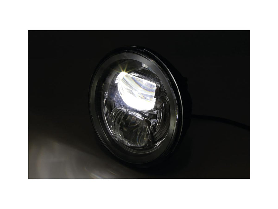 Harley Davidson-Frame-R2 Type 7 LED 5 3/4 "headlights installed black LED below