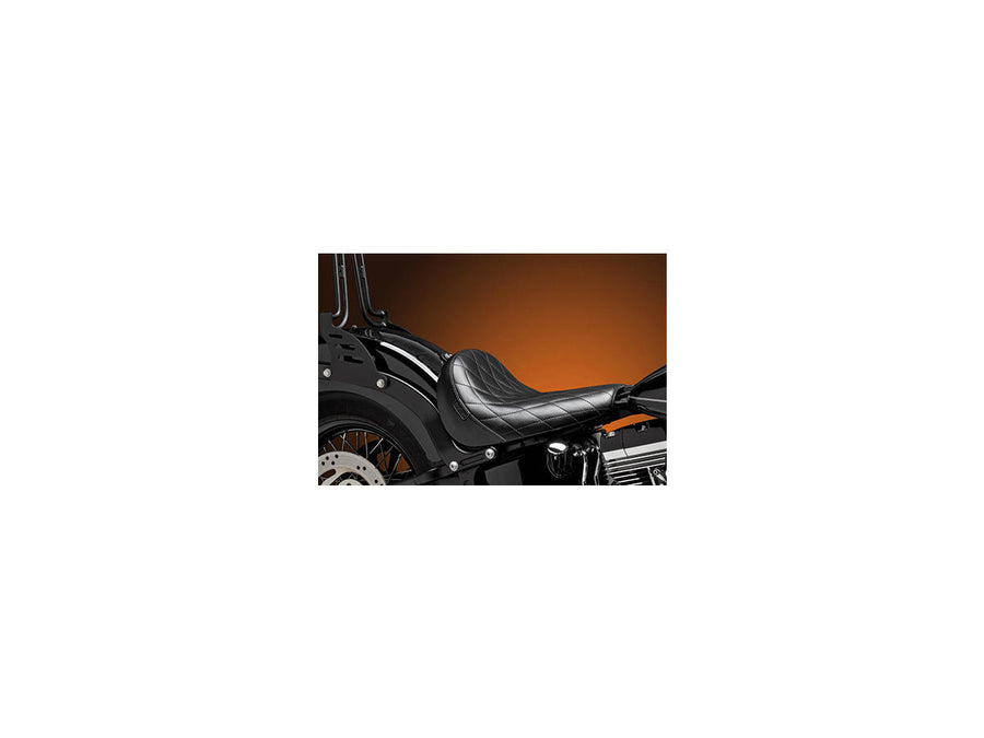 Harley Davidson FLFBS 114 [2018-2020]-Bare Bones Solo Seat Diamond Stitch Schwarzes