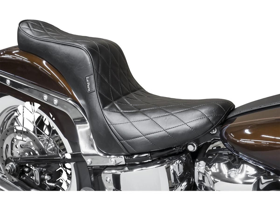 Harley Davidson Softail [1984-1999]-Cherokee seat diamond stiping black vinyl
