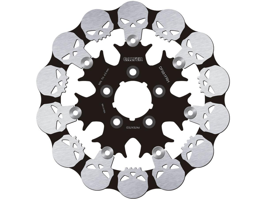 Harley Davidson Sportster [2000-2010]-Totenkopf wave floating brake disc