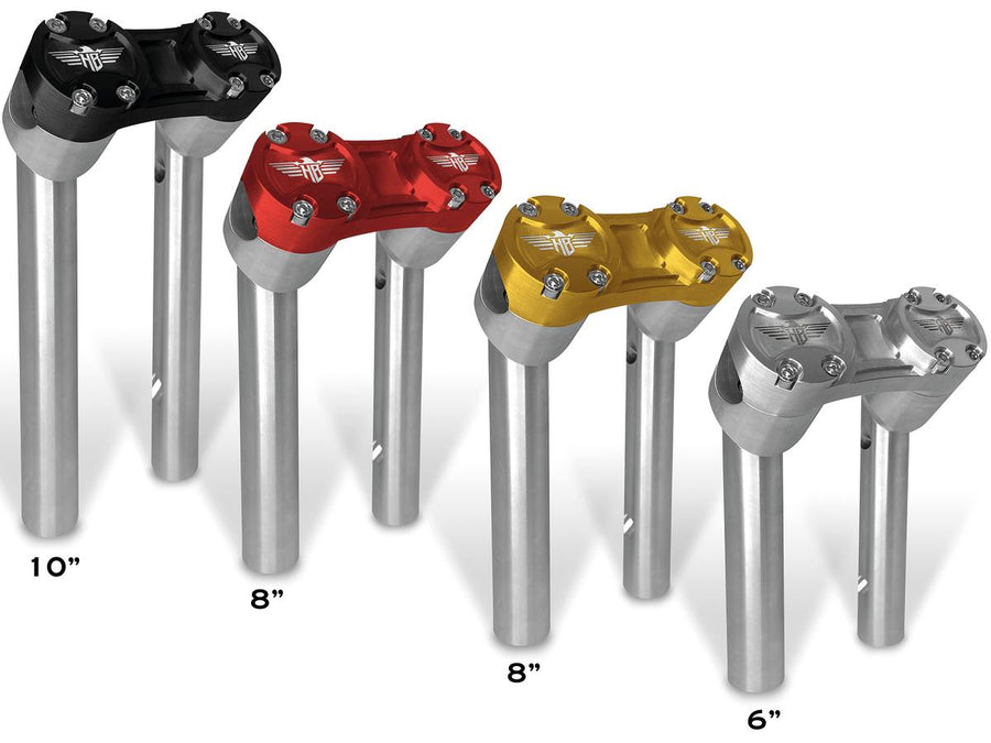 Harley Davidson FX [1974-1978]-10 "Club-Style Pullback-Riser with silver clamp