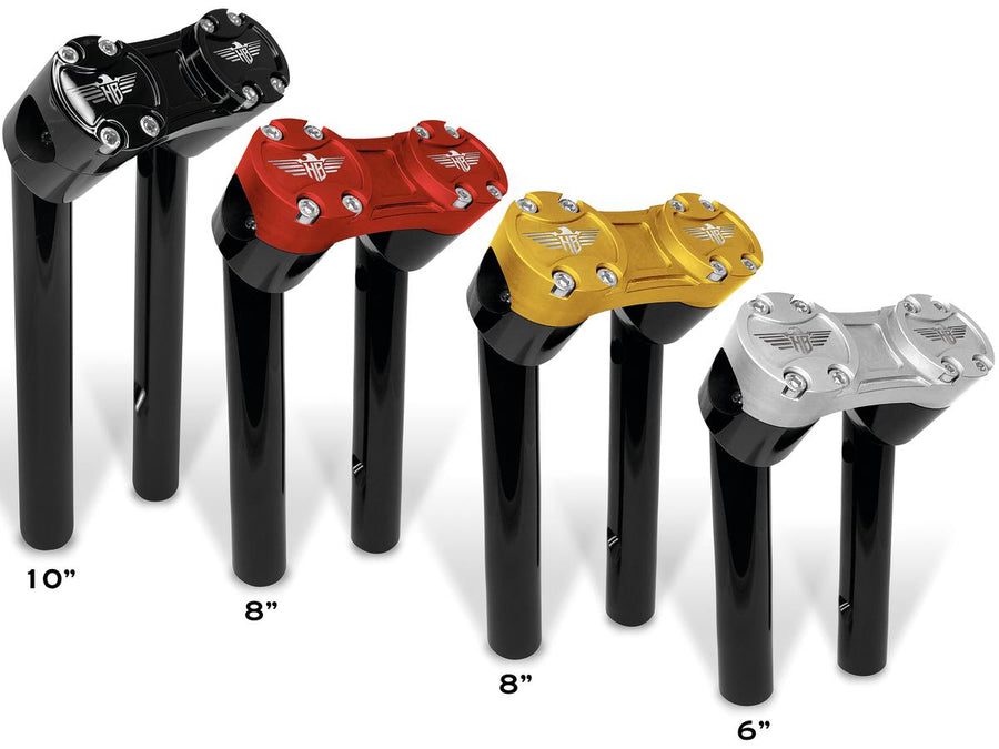Harley Davidson FX [1974-1978]-8 "Club-Style Pullback-Riser with black terminal