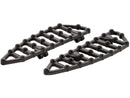 Harley Davidson Touring [1985-2025]-MX driver's footrest black anodized-1
