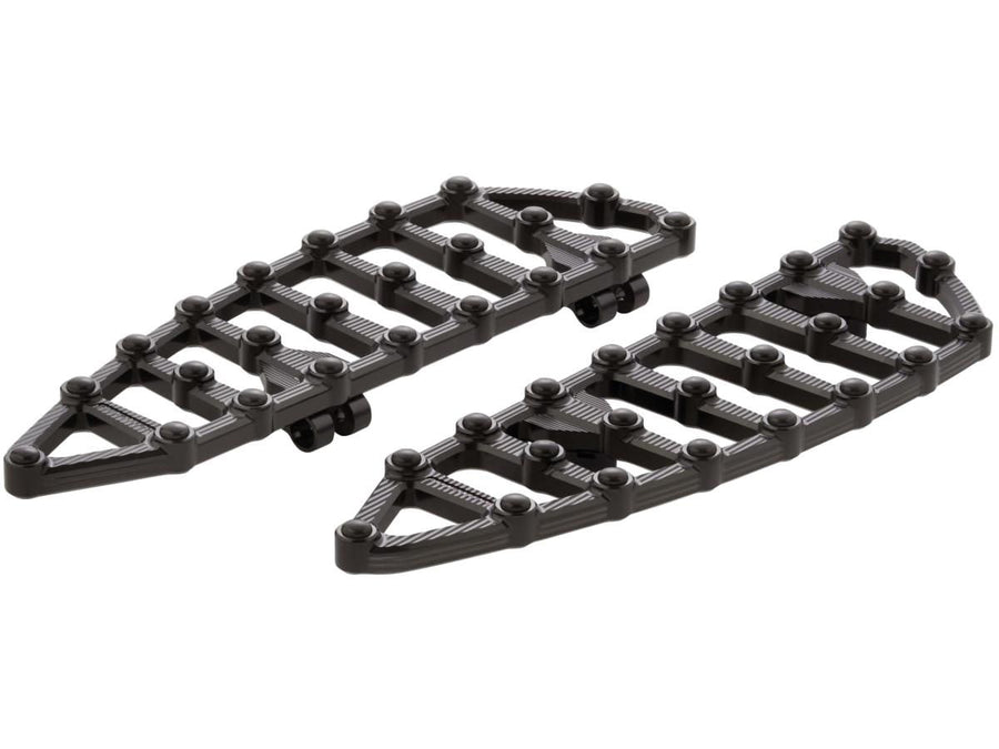 Harley Davidson Touring [1985-2025]-MX driver's footrest black anodized