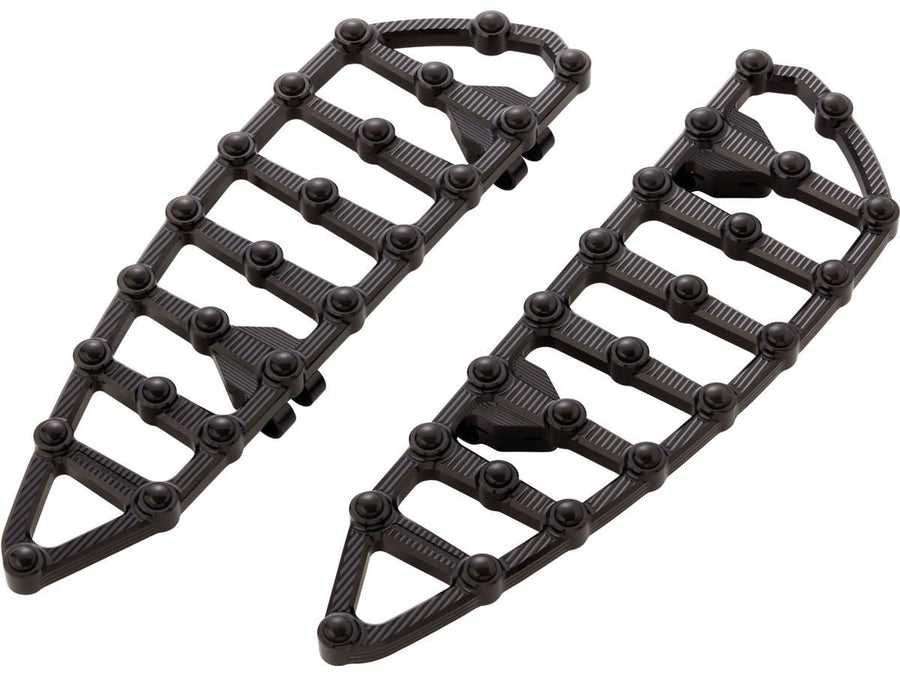 Harley Davidson Touring [1985-2025]-MX driver's footrest black anodized