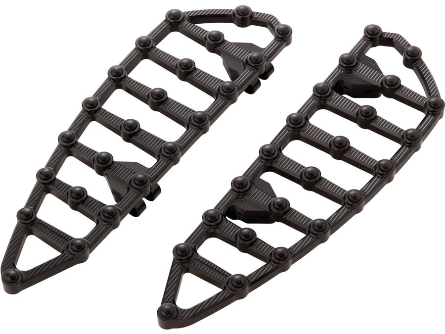 Harley Davidson Touring [1985-2025]-MX driver's footrest black anodized
