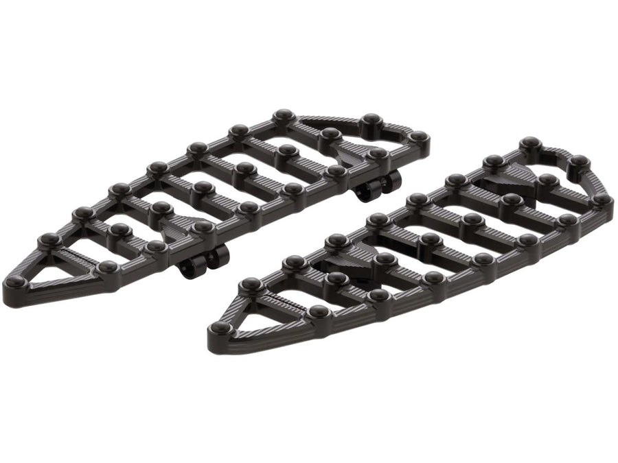 Harley Davidson Touring [1985-2025]-MX driver's footrest black anodized
