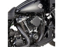 Harley Davidson Softail [2016-2017]-ribbed air filter black anodized-3