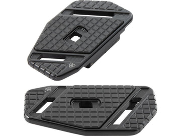 Harley Davidson Touring [1985-2025]-Speedliner Pediatric Food boards black anodized - 0