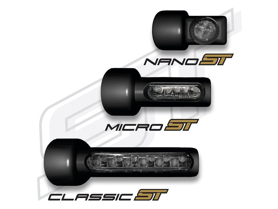 Harley Davidson Fxlrst [2022-2025]-Micro ST Series LED blinker, anodized black