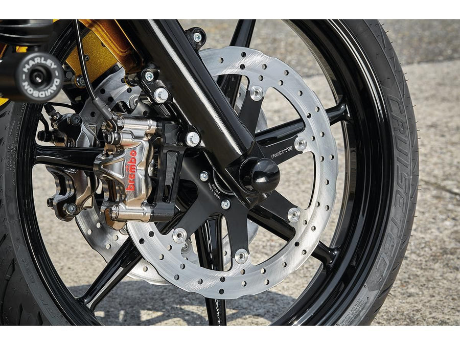 Harley Davidson Softail [2007-2025]-Club Style Radial brake caliper adapter for 330