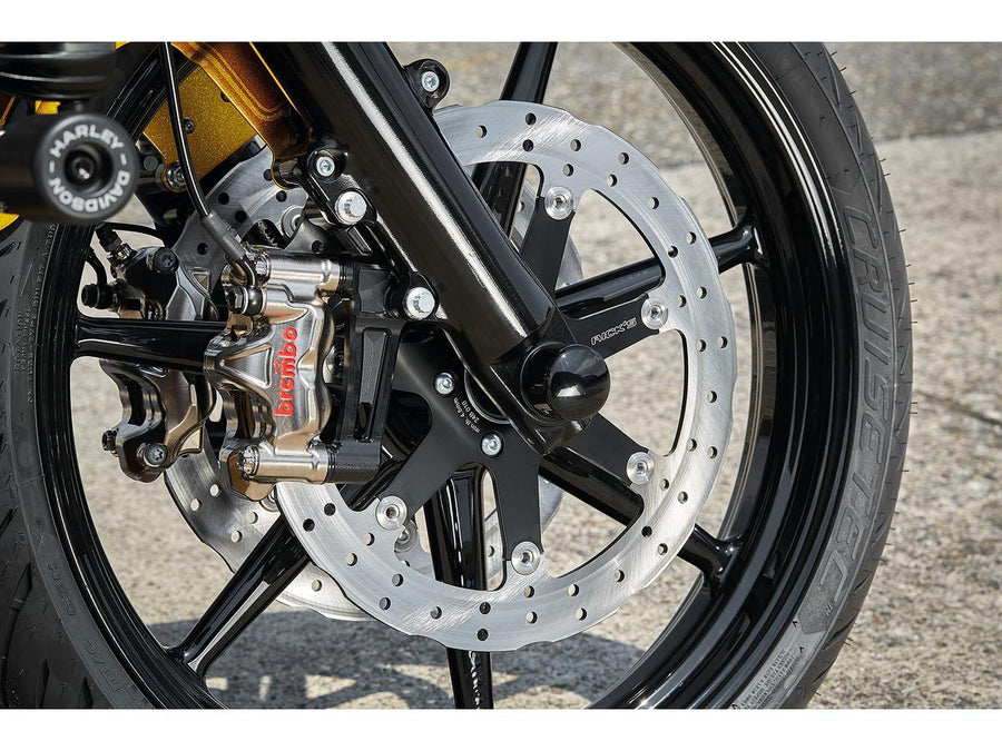 Harley Davidson Softail [2007-2025]-Club Style Radial brake caliper adapter for 330