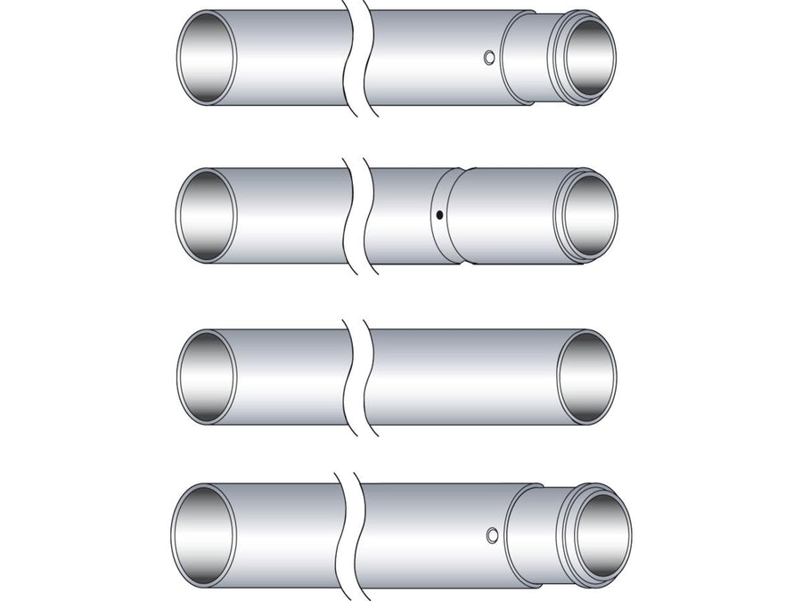 Harley Davidson Softail [1984-1999]-41mm hard chrome fork pipes FL +12 "/flst