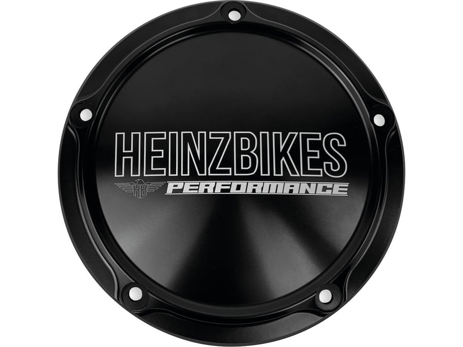 Harley Davidson Dyna [1999-2017]-Performance Derby Cover 5-hole shine black black