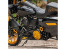 Harley Davidson Touring [2016-2024]-10-gauge derby cover gold anodized-4