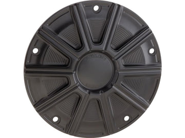 Harley Davidson Dyna [1999-2017]-10-gauge derby cover black anodized