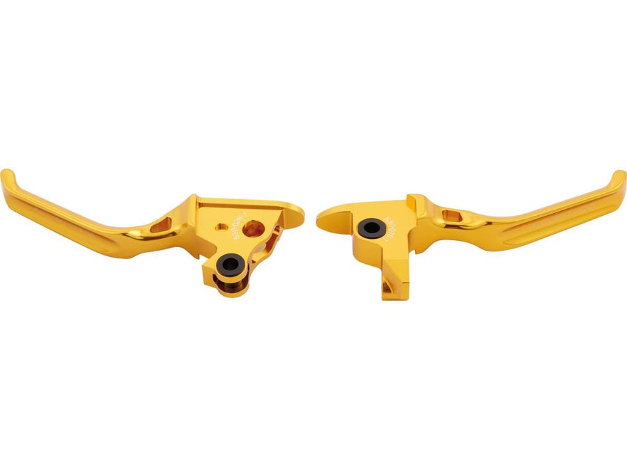 Harley Davidson Touring [2008-2013]-Method hand lever gold anodized cable coupling