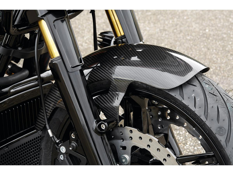 Harley Davidson Touring [2014-2024]-Method fork protection for excavators Schwarz