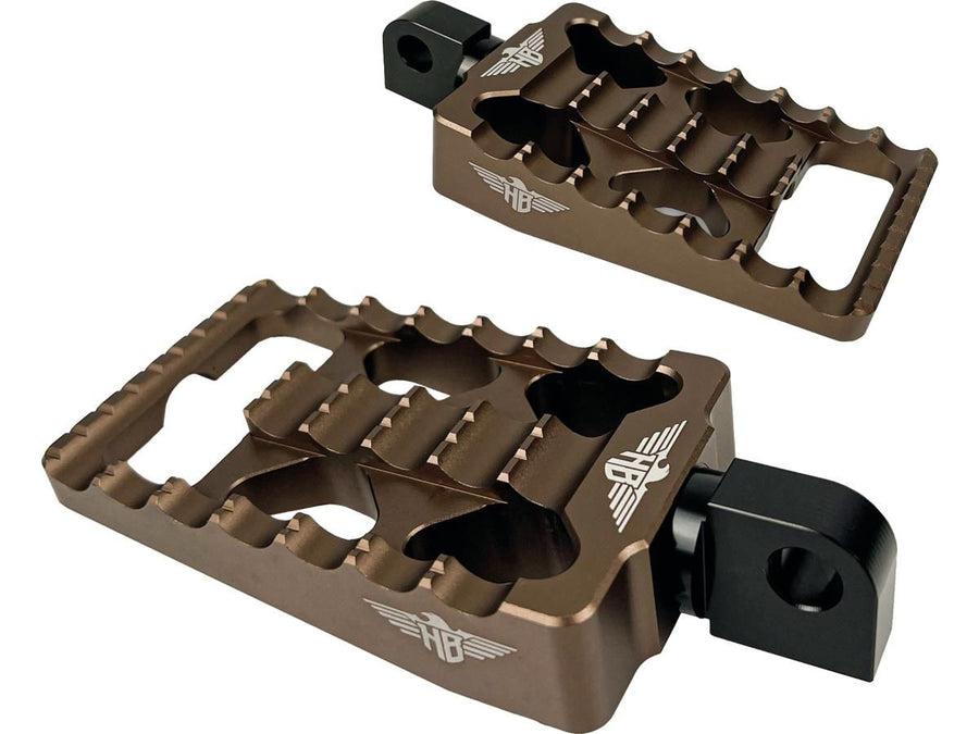 Harley Davidson Sportster [1991-2020]-MX V1 footrest bronze anodized