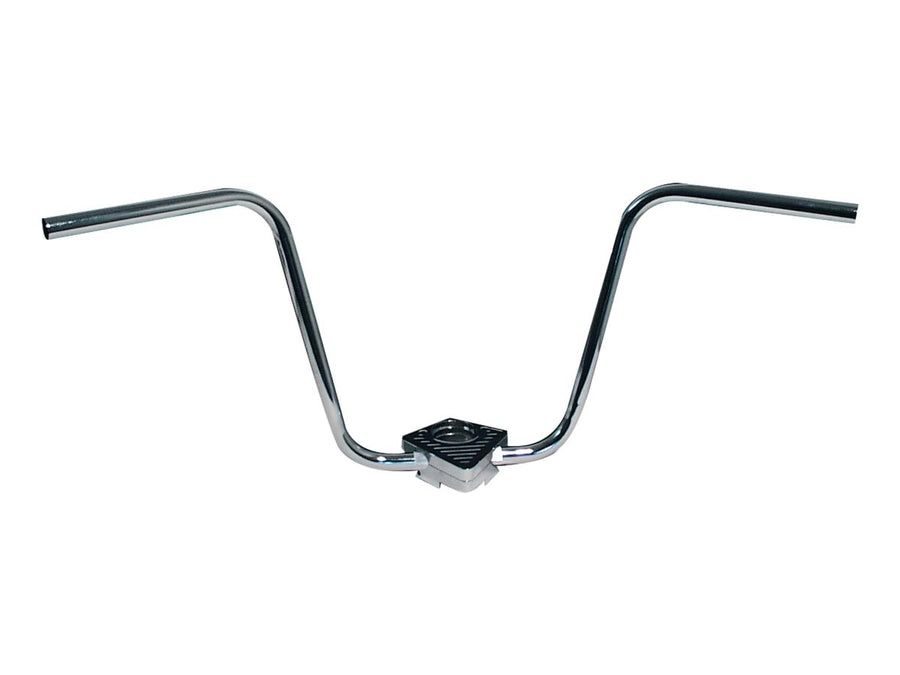 Harley Davidson-400 Ape hanger handlebar with dents, 3-hole chrome, 1 "Throttle by Wire