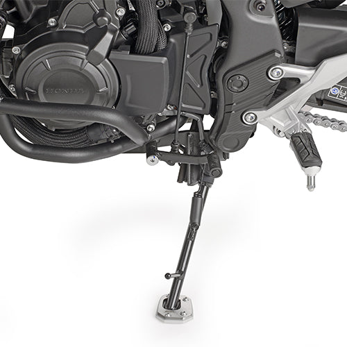 Honda NX 500 E-Clutch [GIVI] - Fuß-Verbreiterung aus Aluminium und Edelstahl für den Original Seitenständer