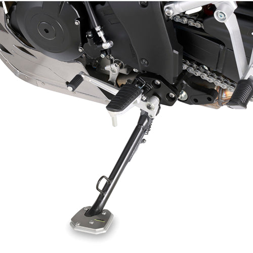Suzuki DL 1000 V-Strom [GIVI] - Fuß-Verbreiterung aus Aluminium und Edelstahl für den Original Seitenständer