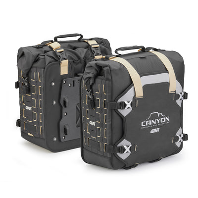 GRAVEL T - Waterproof Satteltaschen (Paar) – für Träger PL, PLR, PL_CAM, Volumen je 35 Liter