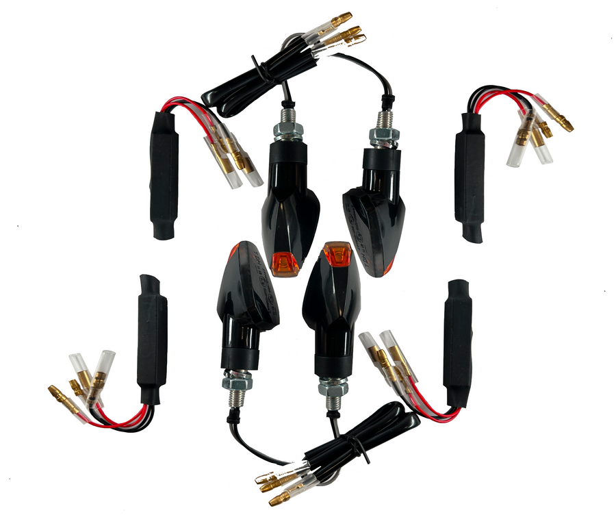 4 LED Indicators Black Resistors [E-Mark] - Suzuki Bandit GSF 400 600 650 1200