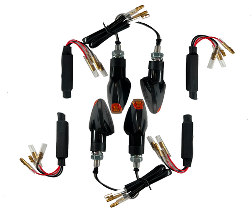 4 LED indicators black resistors [E-mark] - Honda Africa Twin RD01 RD03 RD04 RD07 XL 650