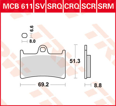 Yamaha XT 1200 ZA ABS DP011 Super Ténéré [2010-2011] - Front brake pads