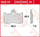 Kawasaki Z 900 B ABS ZR900B [2017-2019] - Front brake pads