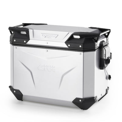 Seitenkoffer Trekker Outback EVO 44 Monokey – Links, 44 Liter, aus eloxiertem Aluminium